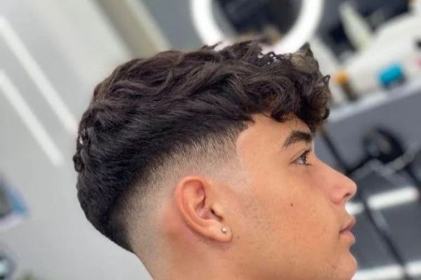 coupe casquette texturée