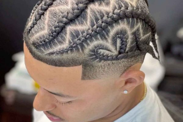 La tresse collée homme